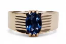 Ring Vintage Sapphire originál Vintage 14k Produkt s Pink Gold VRC007R